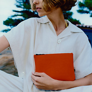 Neobain Quadrige case, small model - Yellow | Hermès USA